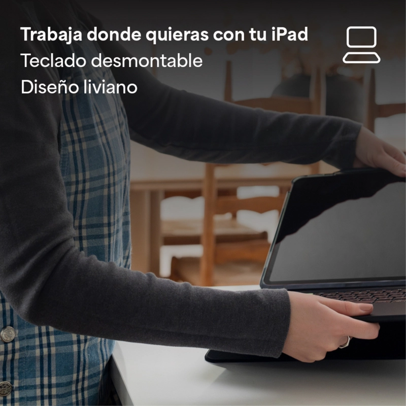 TECLADO CON FUNDA PRO KEYS CONNECT PARA IPAD 11' (A16) - 6