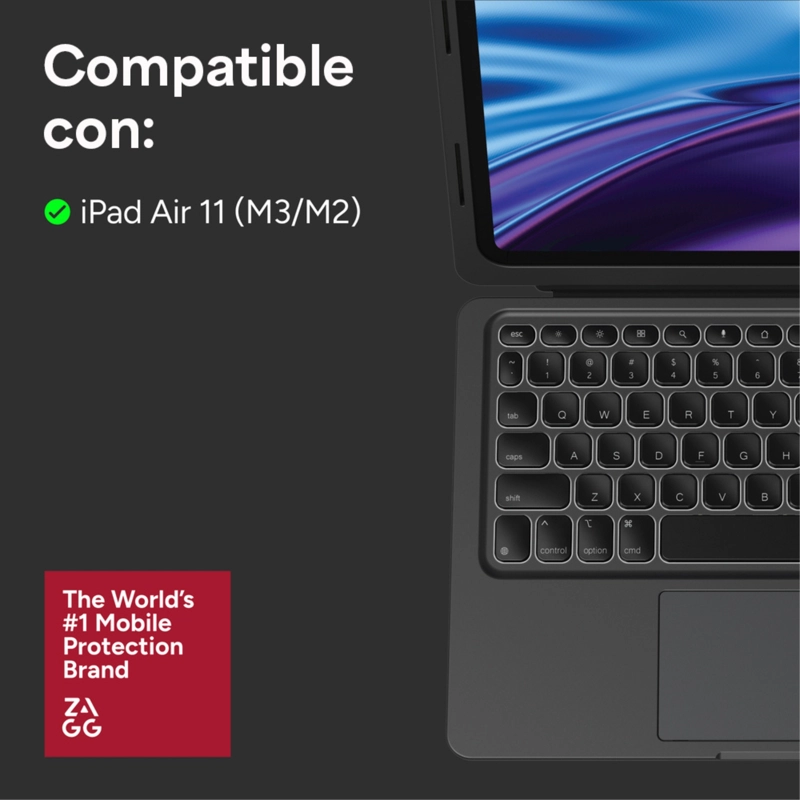 TECLADO CON FUNDA PRO KEYS CONNECT PARA IPAD AIR 11' (M4) - 3