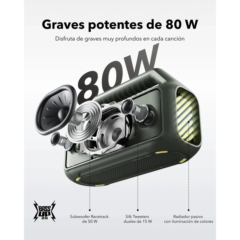 PARLANTE PORTATIL BOOM 2 SOUNDCORE VERSION 2 - 3