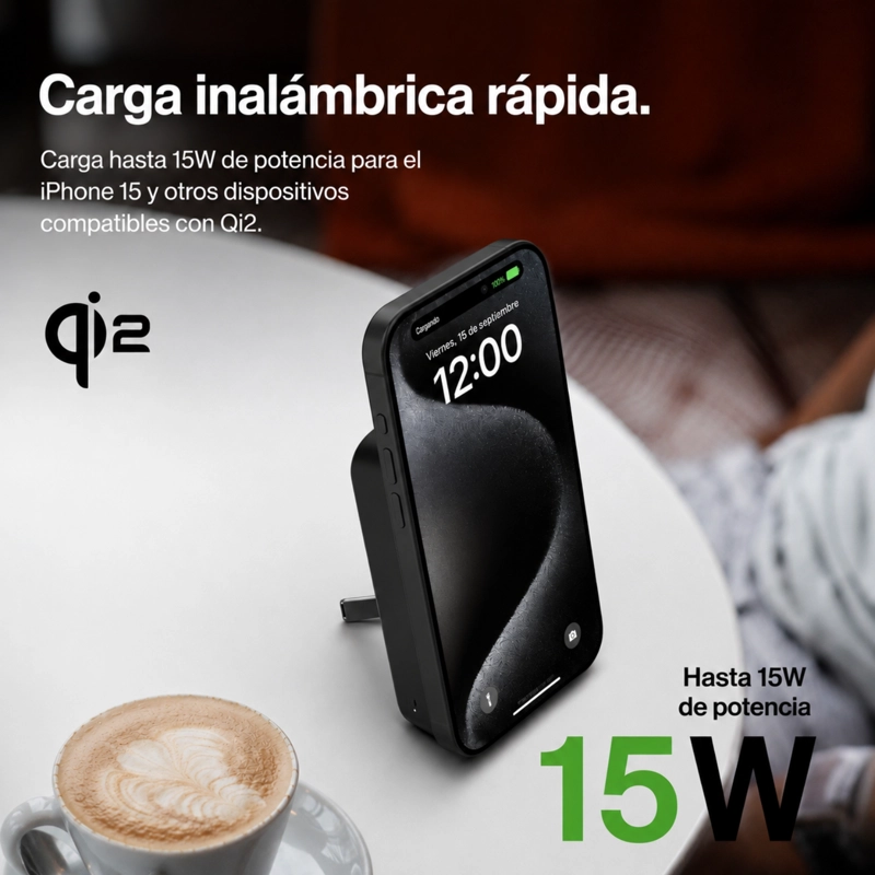 BATERIA MAGNE TICA BOOSTCHARGE PRO QI2 10.000MAH BELKIN - 2