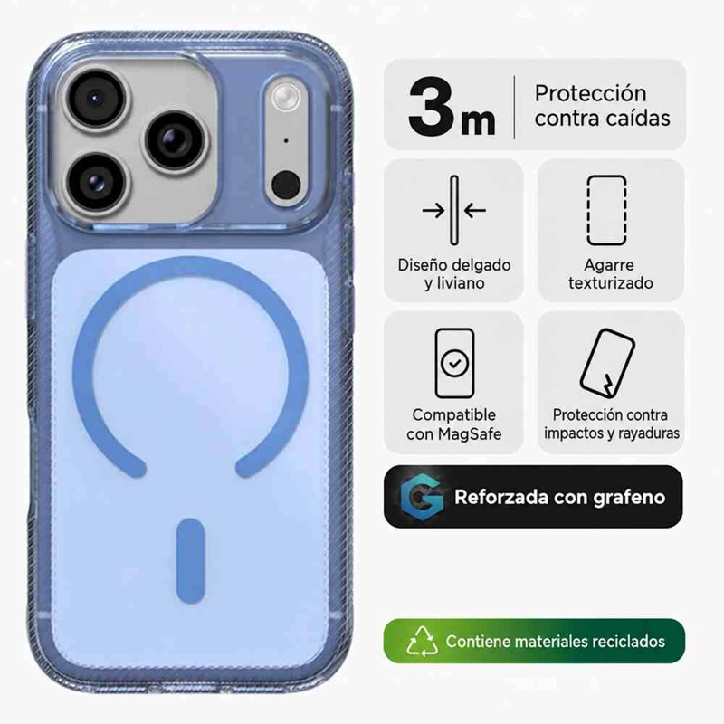 CARCASA LUXE SNAP PARA IPHONE 18 PRO MAX AURORA TRANSLUCIDO - 2