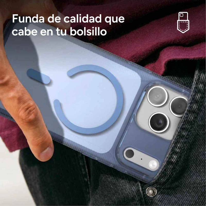 CARCASA LUXE SNAP PARA IPHONE 18 PRO MAX AURORA TRANSLUCIDO - 5