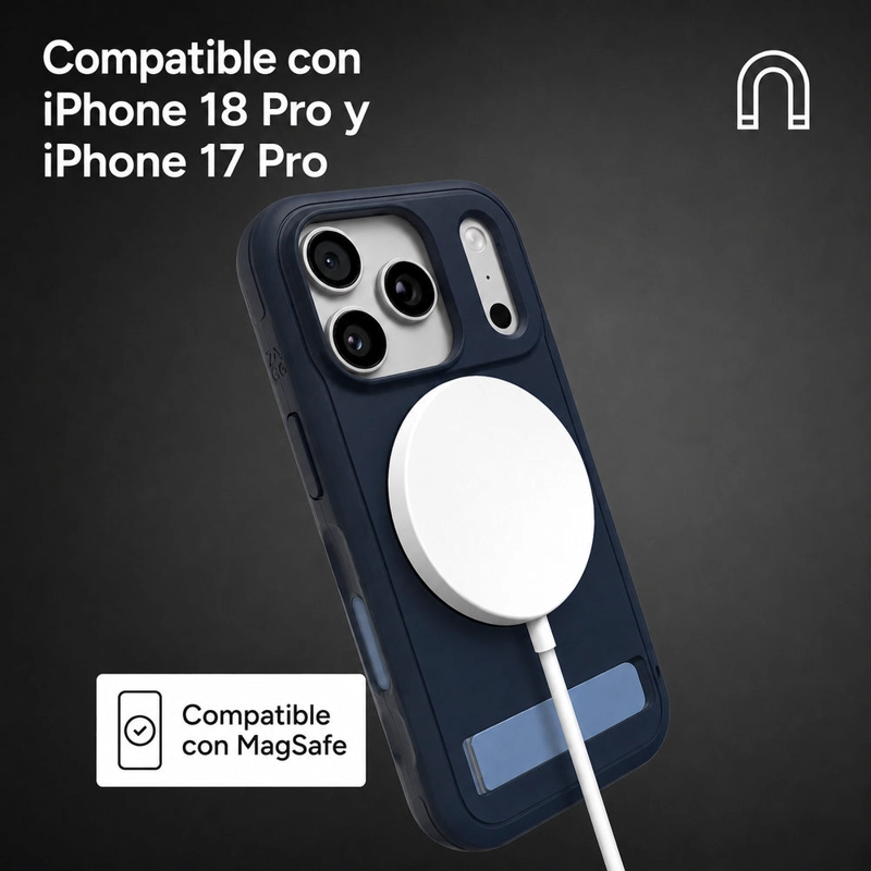 CARCASA SEDONA SNAP PARA IPHONE 18 PRO AZUL MARINO - 3
