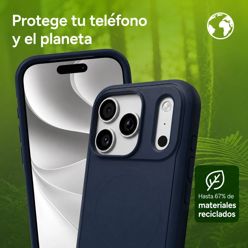 CARCASA SEDONA SNAP PARA IPHONE 18 PRO AZUL MARINO - 7
