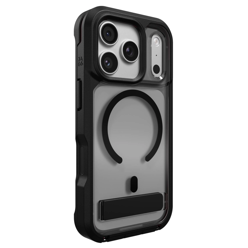 CARCASA RAINIER SNAP PARA IPHONE 18 PRO MAX NEGRO HUMO - 1
