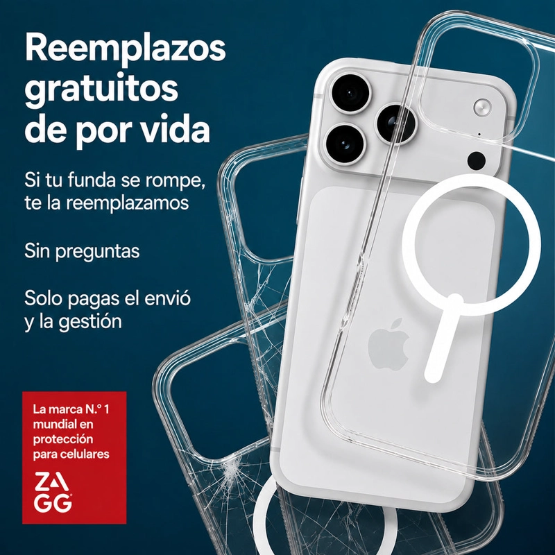 CARCASA LUXE SNAP PARA IPHONE 18 PRO MAX MENTA TRASLUCIDA - 8