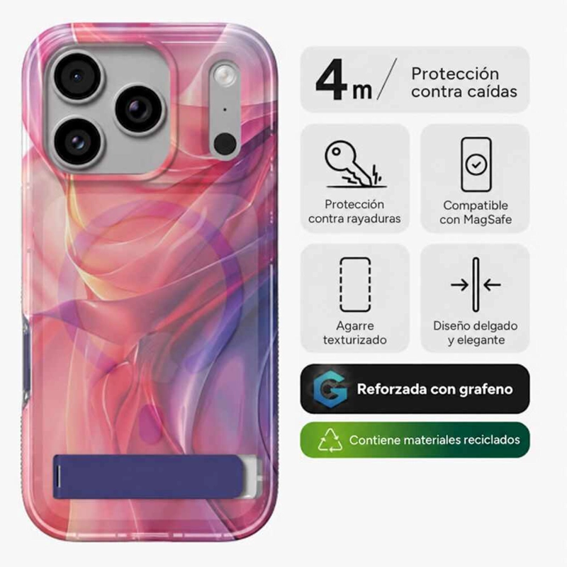 CARCASA MILAN SNAP PARA IPHONE 18 PRO MAX OLA ETE REA - 2