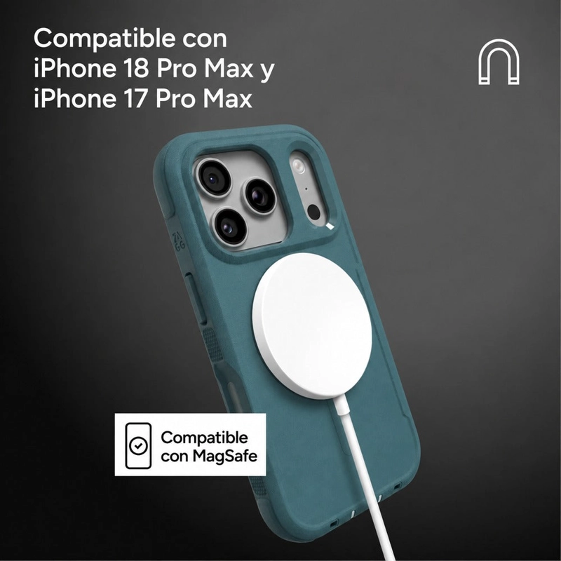 CARCASA TETON SNAP PARA IPHONE 18 PRO MAX VERDE MUSGO - 3