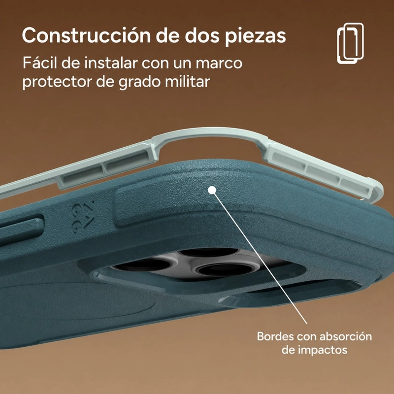 CARCASA TETON SNAP PARA IPHONE 18 PRO MAX VERDE MUSGO - 4