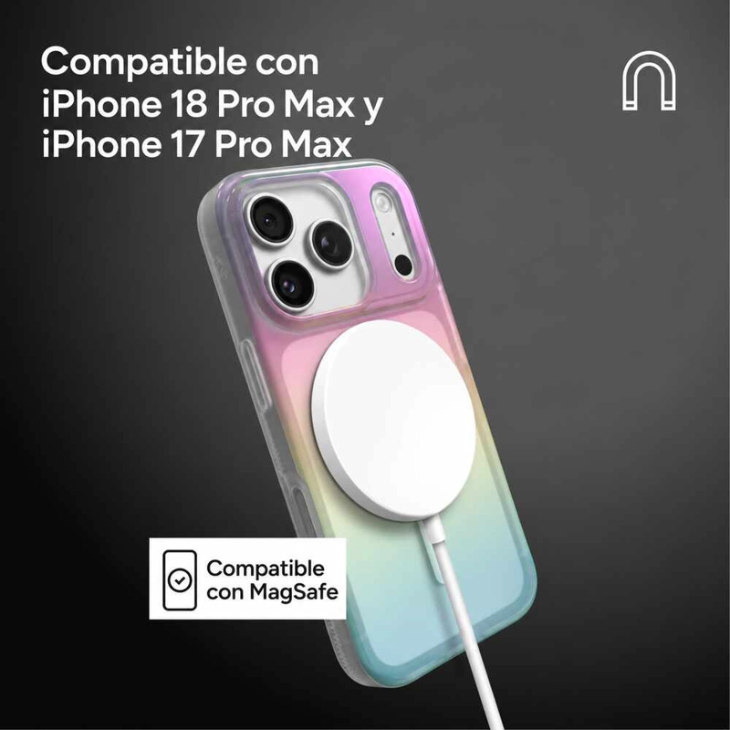 CARCASA MILAN SNAP PARA IPHONE 18 PRO MAX IRIDISCENTE - 3