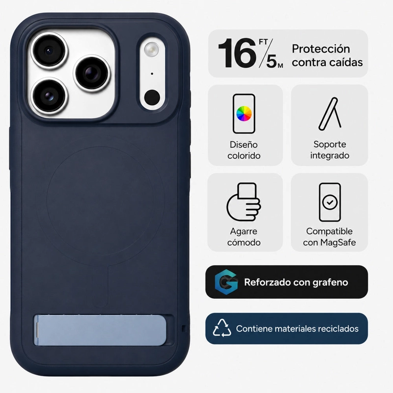 CARCASA SEDONA SNAP PARA IPHONE 18 PRO MAX AZUL MARINO - 2