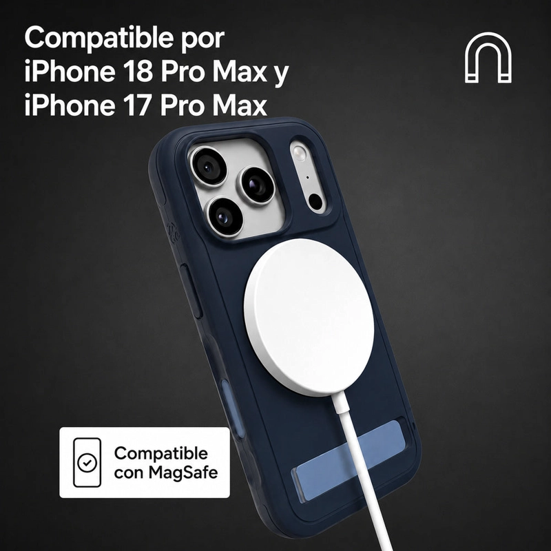 CARCASA SEDONA SNAP PARA IPHONE 18 PRO MAX AZUL MARINO - 3