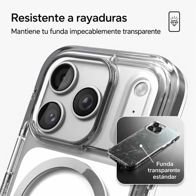 CARCASA SANTA CRUZ SNAP PARA IPHONE 18 PRO MAX PLATA - 6