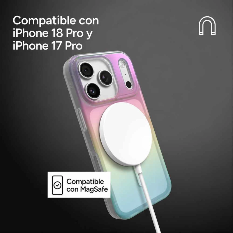 CARCASA MILAN SNAP PARA IPHONE 18 PRO IRIDISCENTE - 3