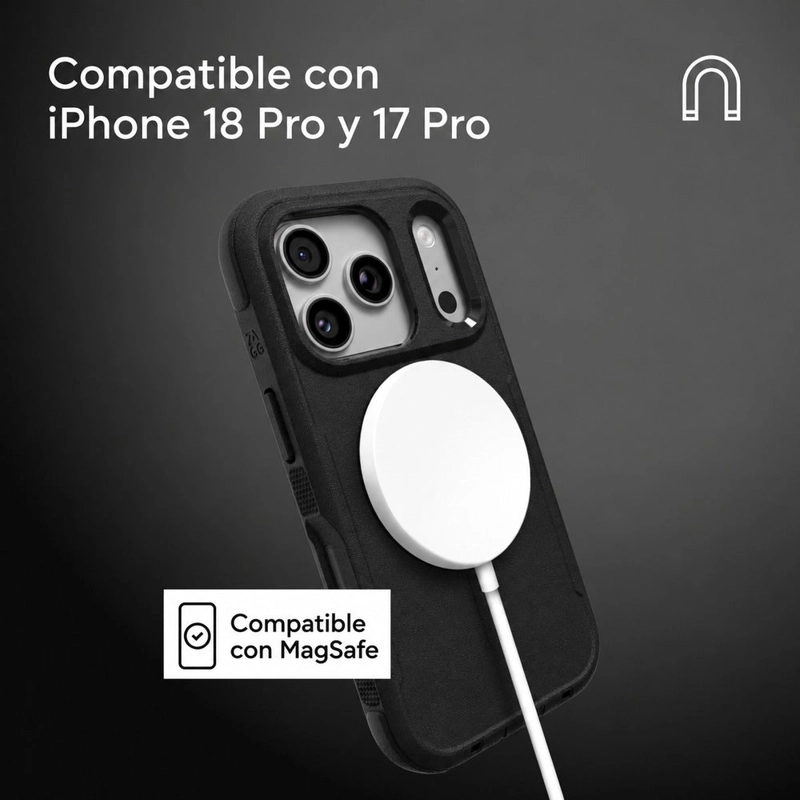 CARCASA TETON SNAP PARA IPHONE 18 PRO NEGRO - 3