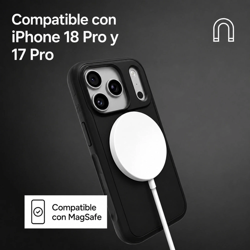 CARCASA SEDONA SNAP PARA IPHONE 18 PRO NEGRO - 3