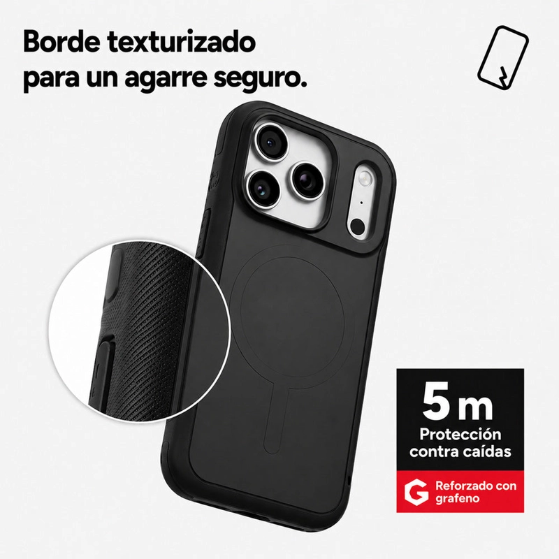 CARCASA SEDONA SNAP PARA IPHONE 18 PRO NEGRO - 4