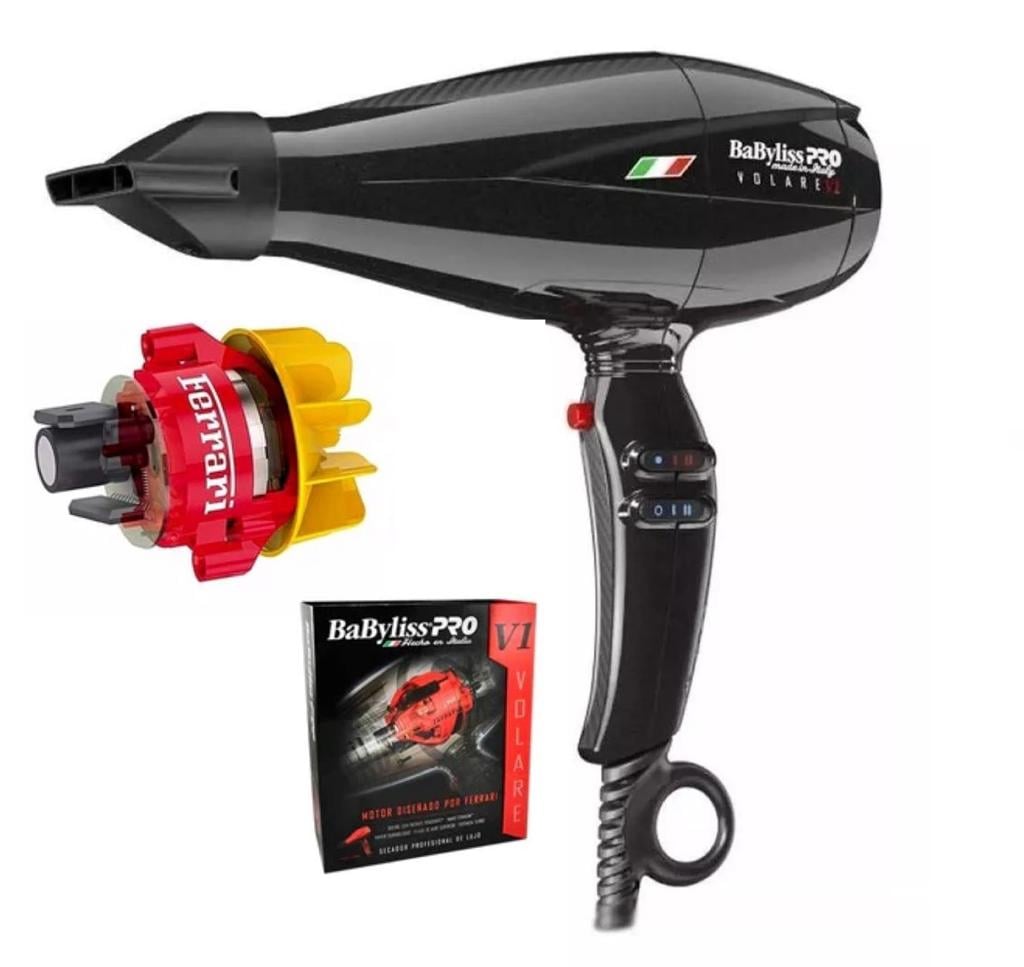SECADORA ESTANDAR VOLARE BABFV1 EN COLOR NEGRO BABYLISSPRO - 1