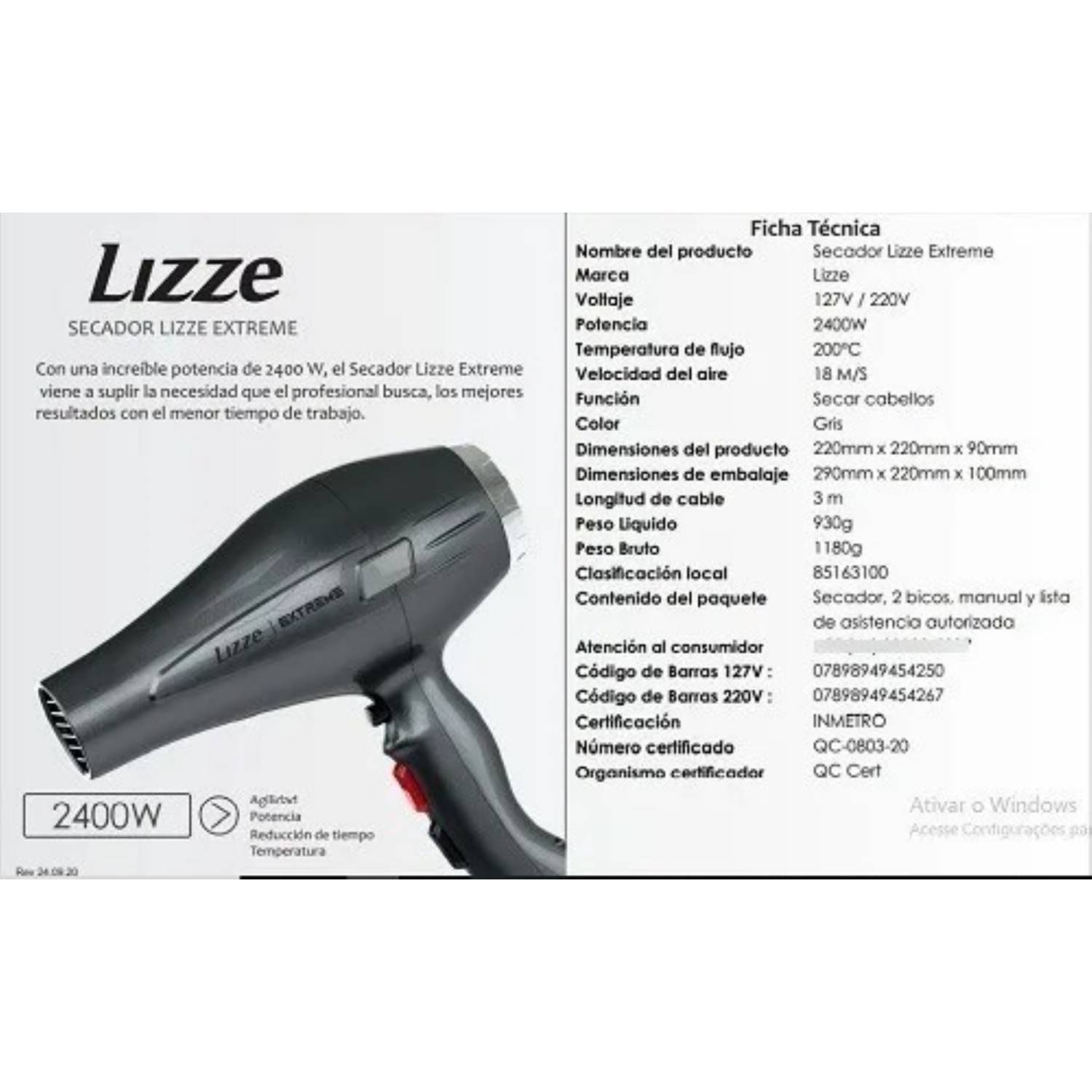 SECADOR LIZZE EXTREME 2400W - 4