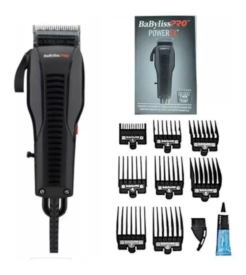 MÁQUINA CORTADORA CLIPPER POWER FX EN COLOR NEGRO BABYLISSPRO. - 1