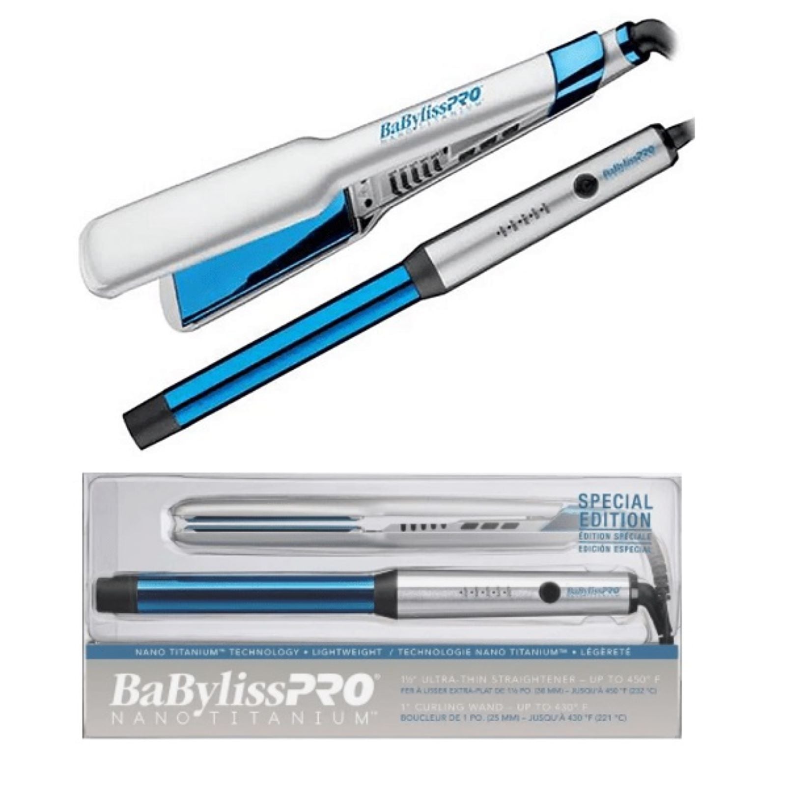 KIT PLANCHA 38MM Y ONDULADOR 25MM 2UN BABYLISSPRO - 1