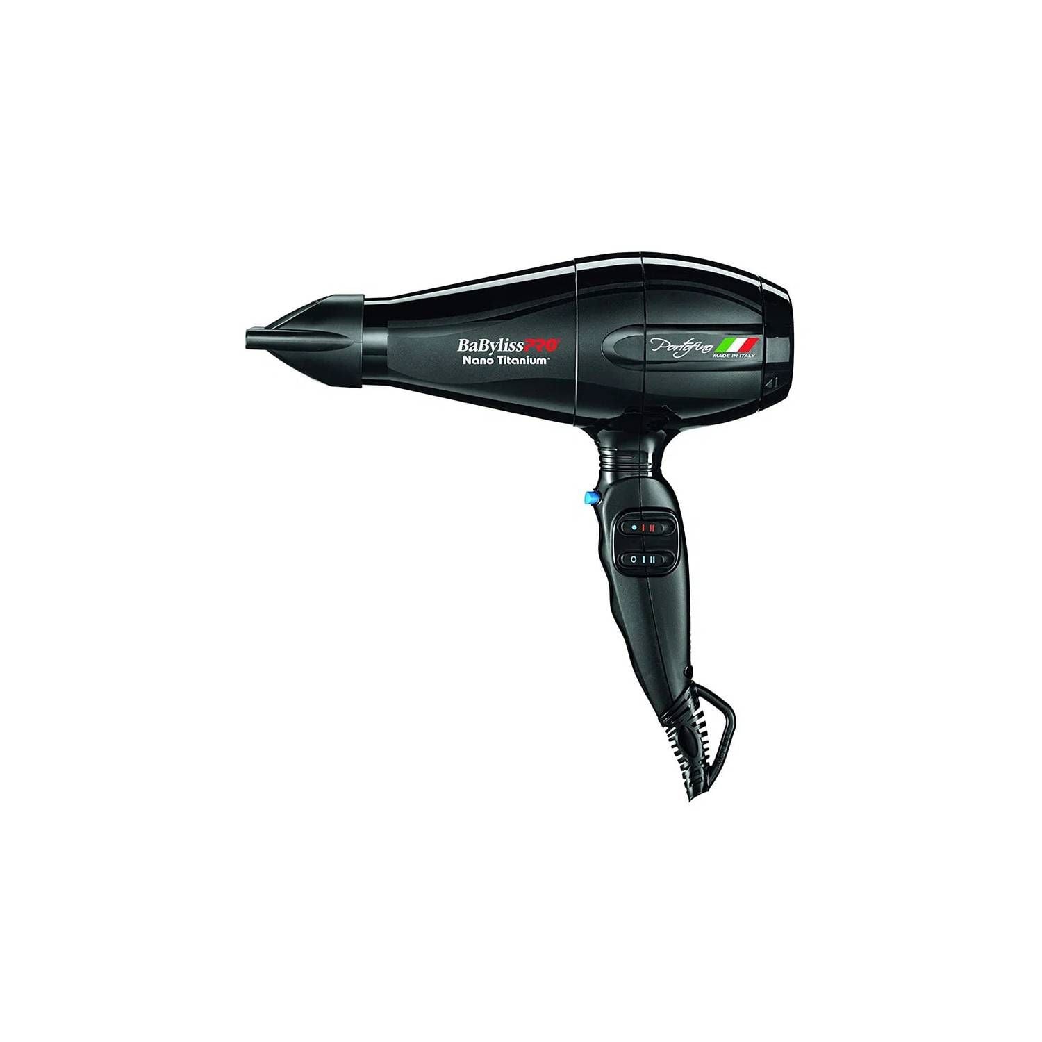 SECADOR DE PELO BABYLISSPRO NANO TITANIUM PORTOFINO 6600 EN COLOR NEGRO - 3