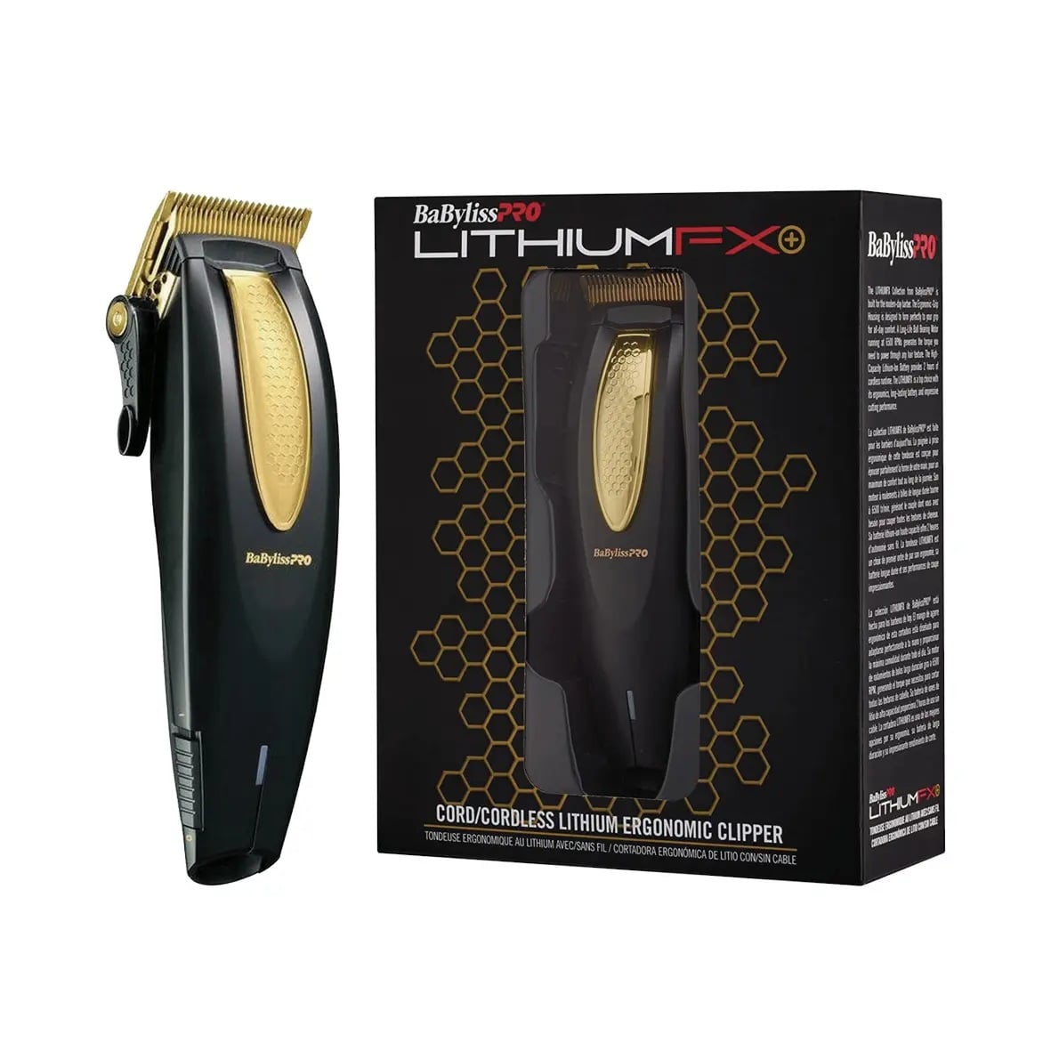 MAQUINA CORTADORA CLIPPER FX673 LITHIUM GOLD BLACK - 3