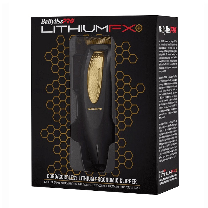 MAQUINA CORTADORA CLIPPER FX673 LITHIUM GOLD BLACK - 4