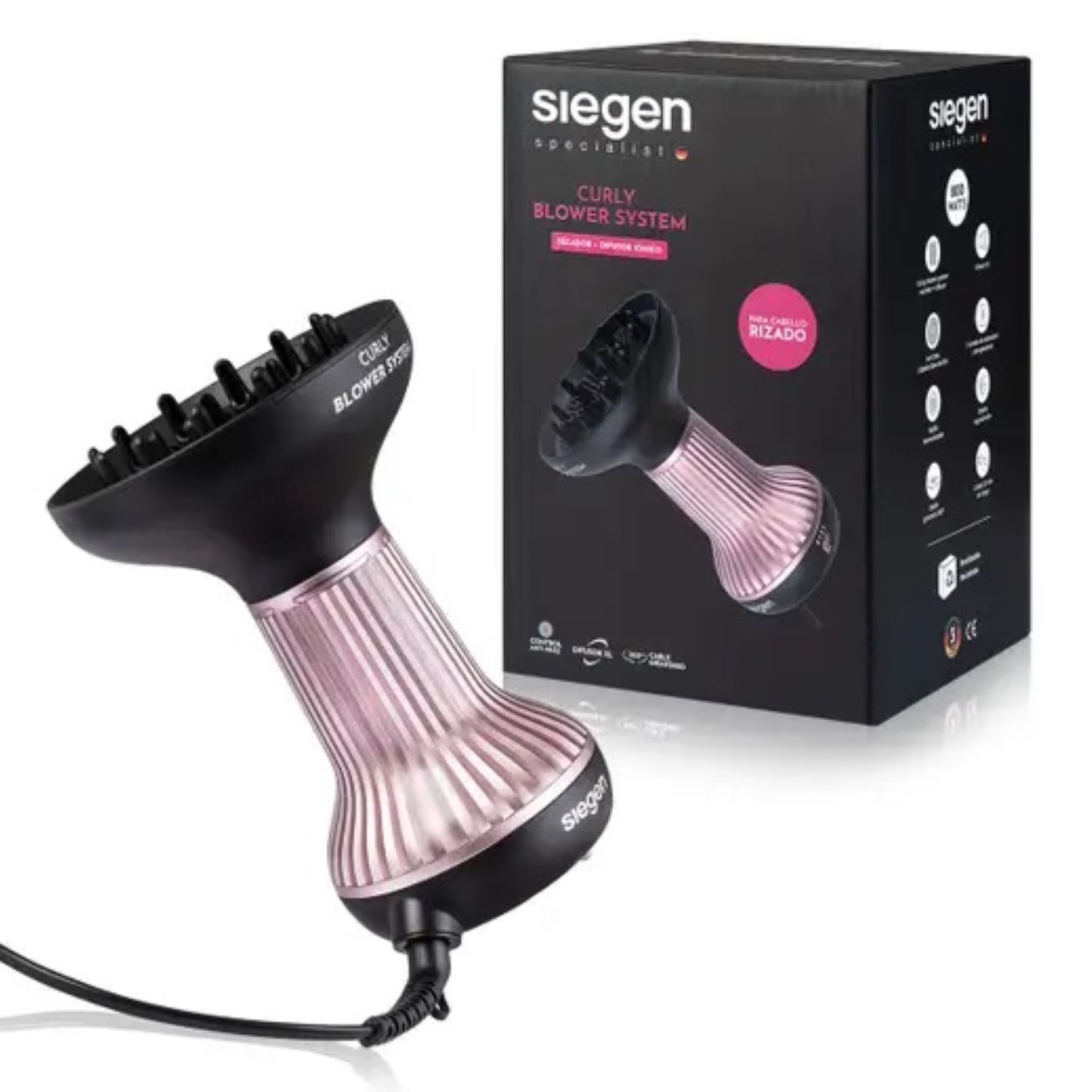 SIEGEN SECADOR DE PELO SIEGEN SPECIALIST CURLY BLOWER SYSTEM SG3180 800WATTS