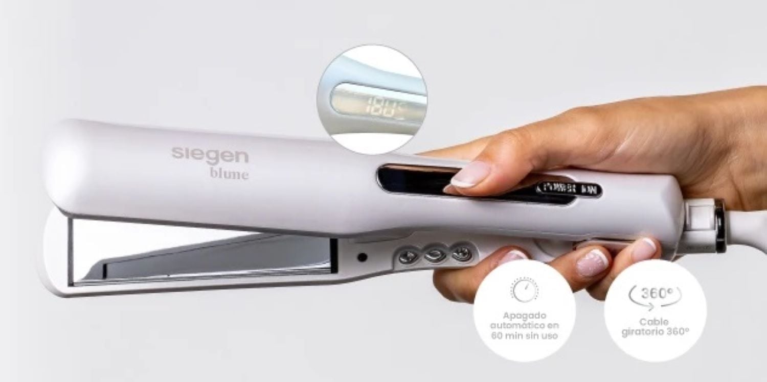 PLANCHA DE CABELLO SIEGEN P DE TITANIO POWER IONIC BLUME SGB4759 - 7
