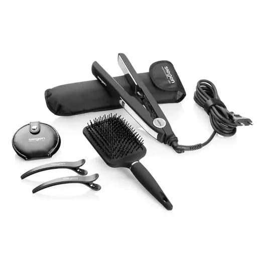 PLANCHA CON SET ALISADORA DE PELO SIEGEN SG4800 UNLIMITED LISS TITANIO - 1