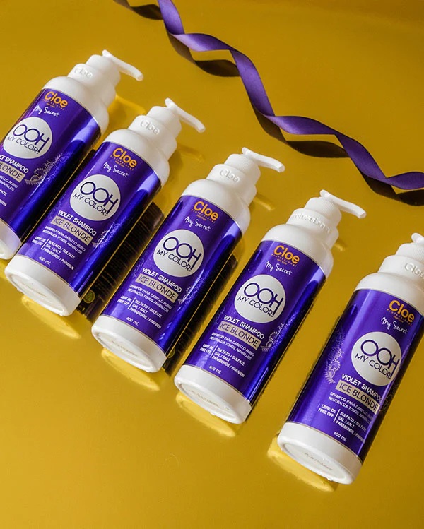 SHAMPOO OOH MY COLOR VIOLET ICE BLONDE CLOE 400ML - 2