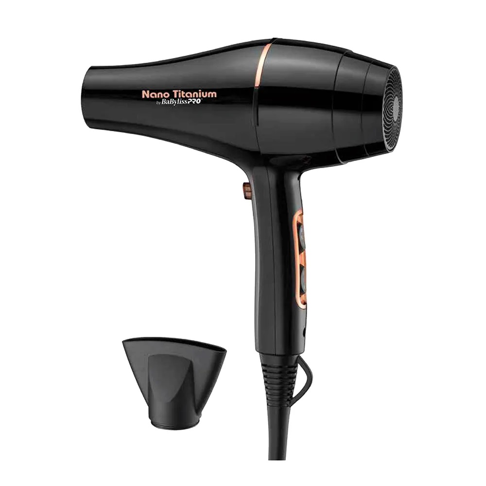 SECADOR DE PELO BABYLISSPRO NANO TITANIUM ROSE GOLD BLACK B6176UZ - 1
