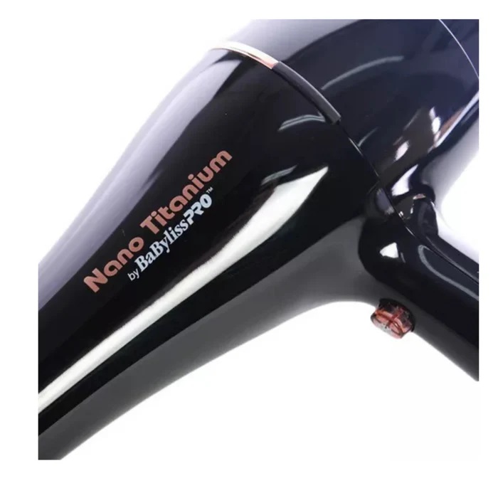 SECADOR DE PELO BABYLISSPRO NANO TITANIUM ROSE GOLD BLACK B6176UZ - 4