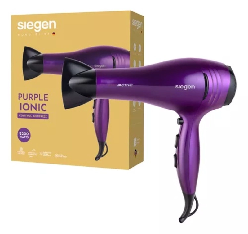 SECADOR DE PELO SIEGEN GENERADOR DE IONES NEGATIVOS SG3031 2200WATTS - 6