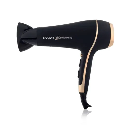 SECADOR DE PELO SIEGEN  SG3035 NEGRO 2NIV COOLSHOOT TOURMALINA ION - 1