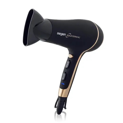 SECADOR DE PELO SIEGEN  SG3035 NEGRO 2NIV COOLSHOOT TOURMALINA ION - 4