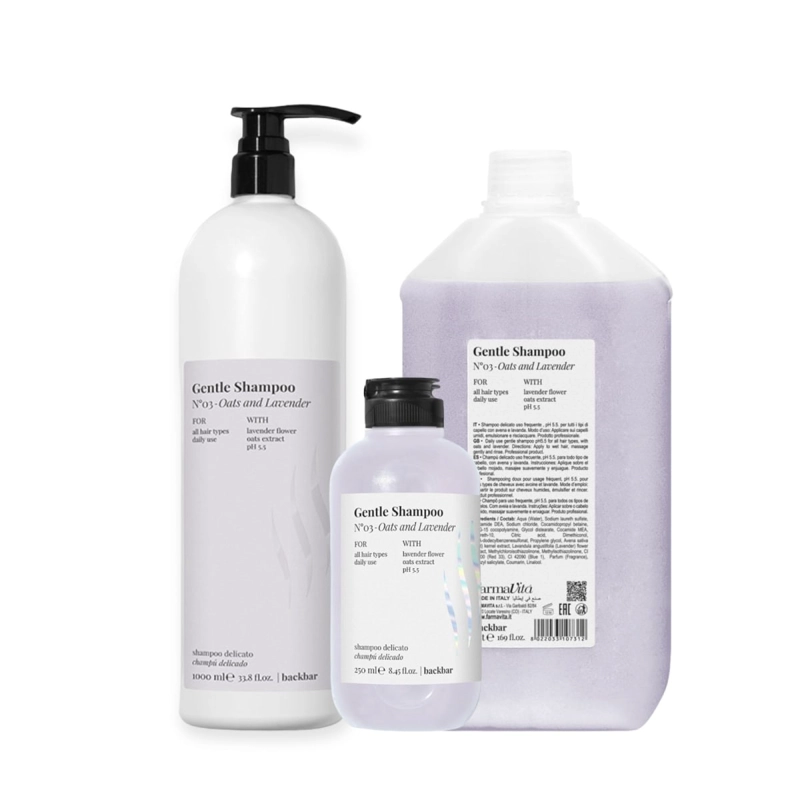 FARMAVITA GENTLE SHAMPOO NRO 03 OATS AND LAVENDER 5000 ML - 2