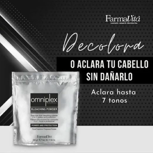 FARMAVITA POLVO DECOLORANTE OMNIPLEX BLEACHING POWDER 2IN1 X500GR - 2