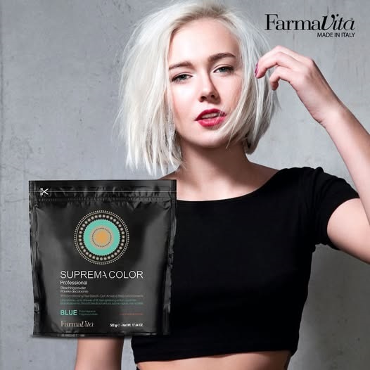 FARMAVITA DECOLORANTE SUPREMA COLOR 500 GRS TONO AZUL - 2