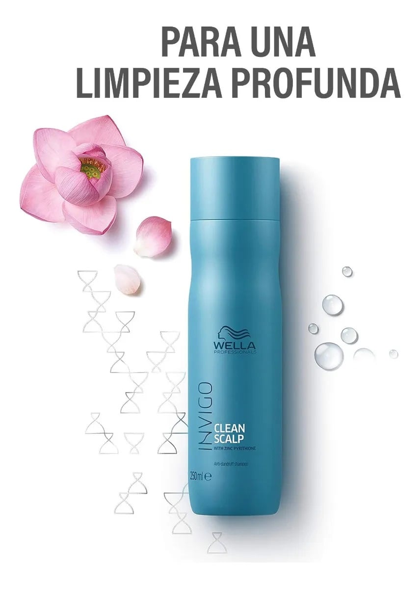 SHAMPOO INVIGO CLEAN SCALP WELLA 250ML ANTICASPA - 3
