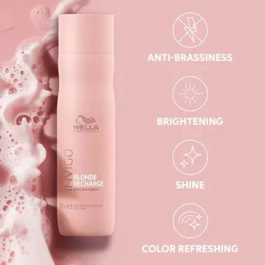 SHAMPOO BLONDE RECHARGE WELLA 250ML CABELLOS RUBIOS - 2
