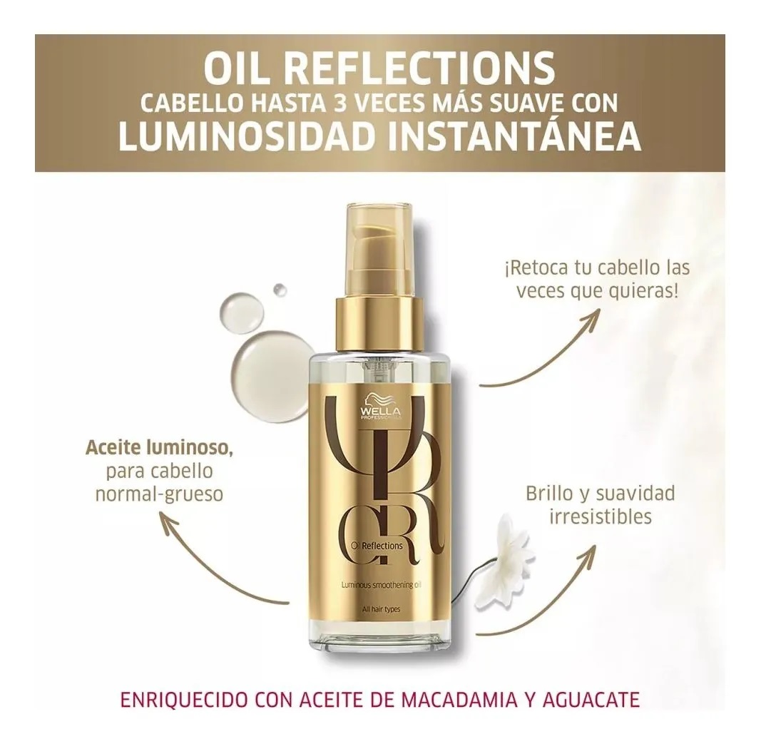 ACEITE OIL REFLECTIONS 100ML TRATAMIENTO BRILLO DE WELLA - 3