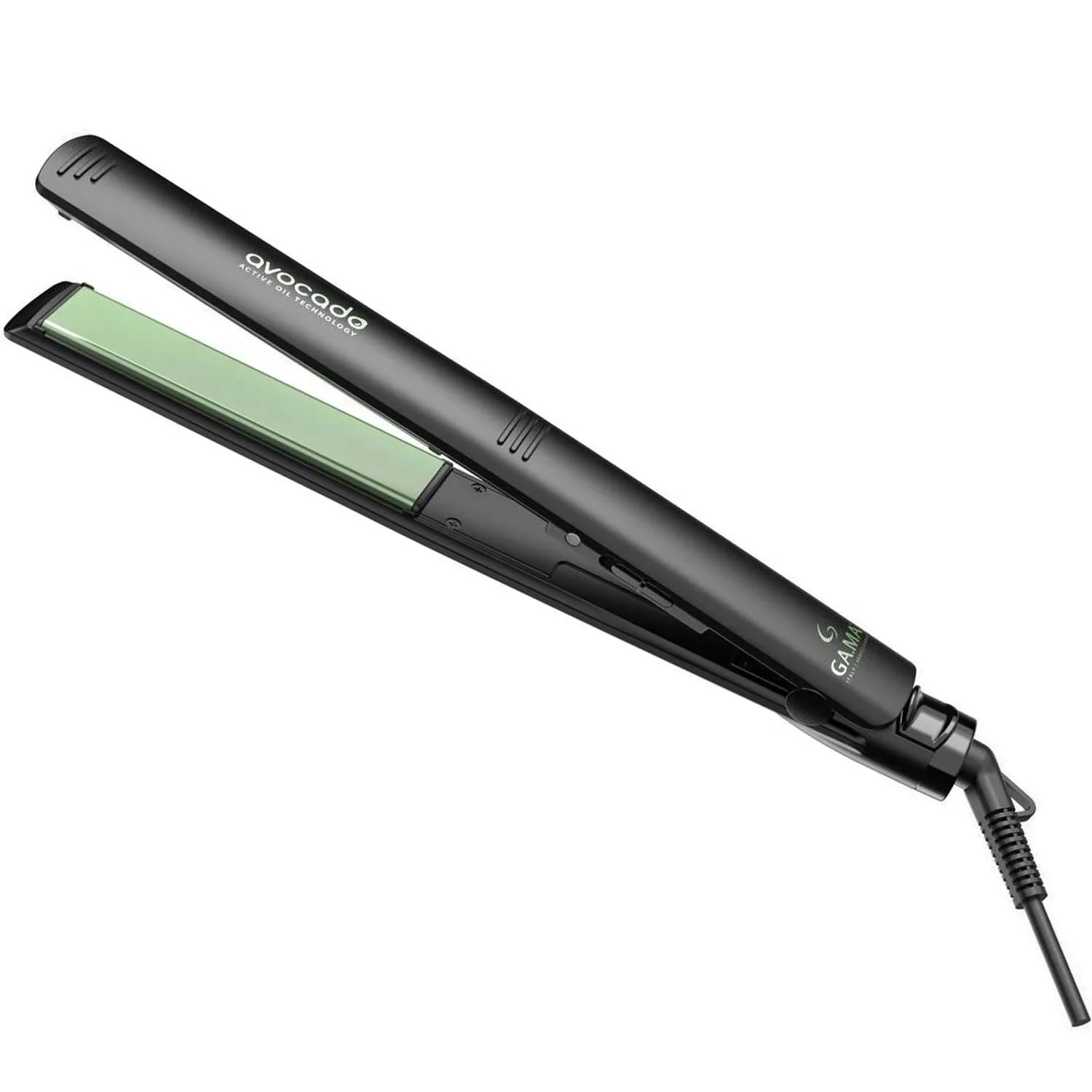 PLANCHA AVOCADO CERAMIC ION + NANO SILVER GAMA NEGRO CON VERDE 230C - 1