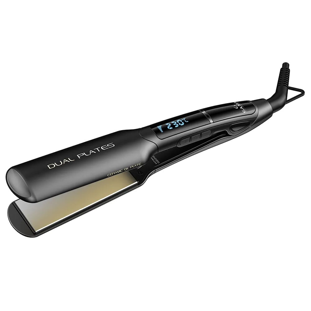PLANCHA ALISADORA X-WIDE DIGITAL 4D DUAL PLATES CERAMIC OIL GAMA - 1