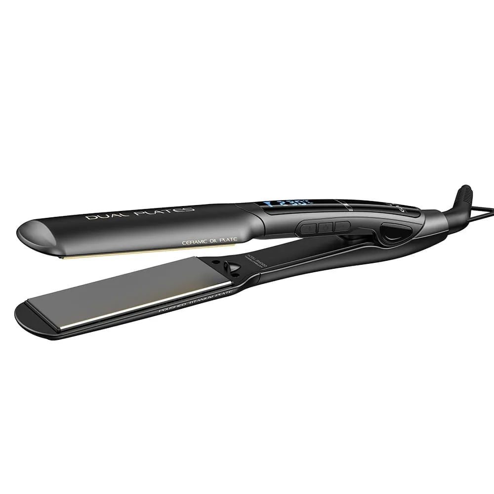 PLANCHA ALISADORA X-WIDE DIGITAL 4D DUAL PLATES CERAMIC OIL GAMA - 3