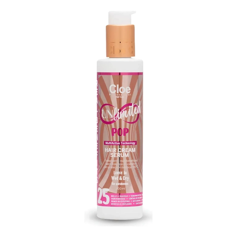 SERUM UNLIMITED POP CLOE  25 BENEFICIOS LEAVE-IN 200ML - 1