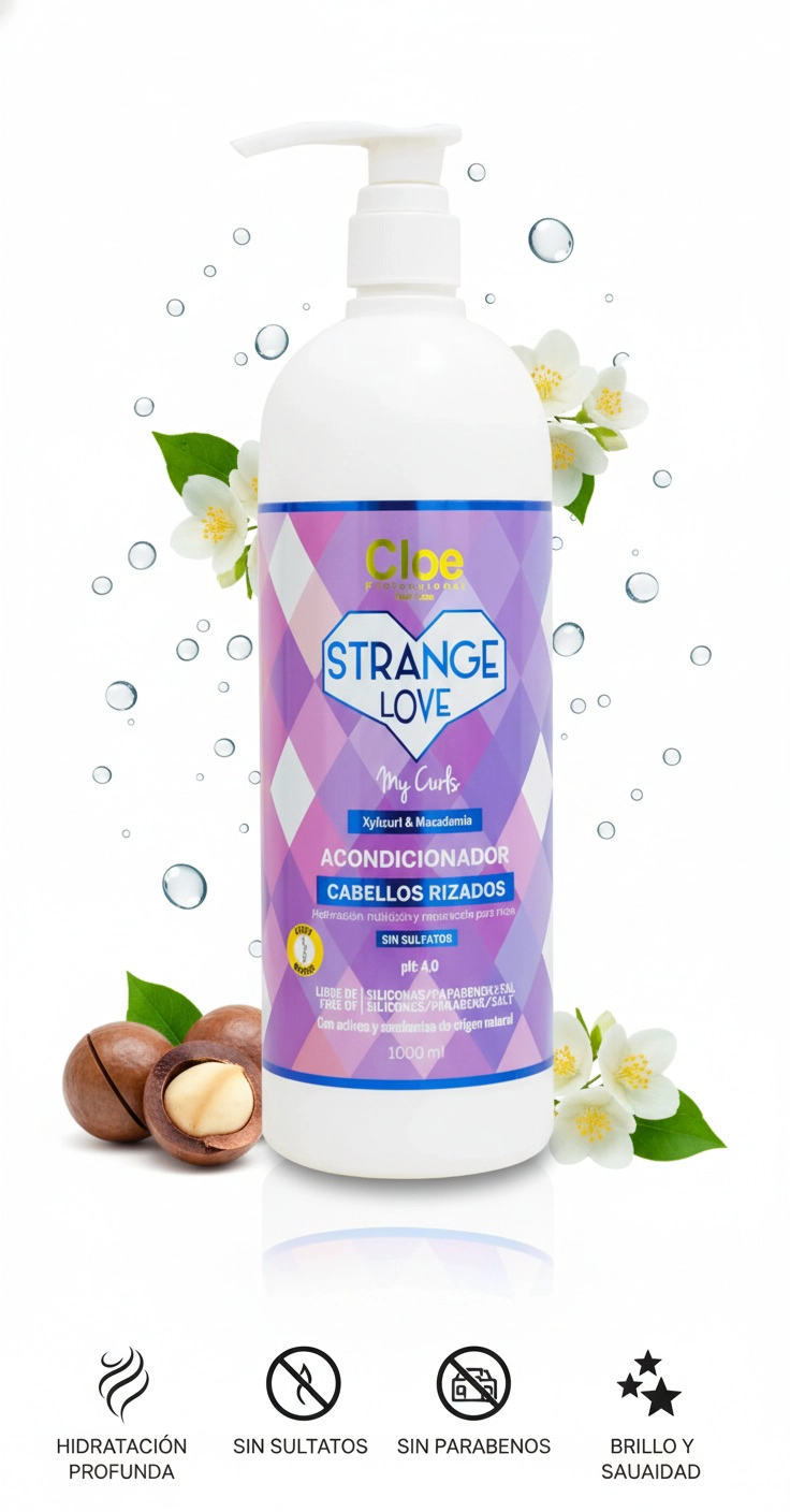 ACONDICIONADOR STRANGE LOVE MY CURLS CLOE 1000ML - 3