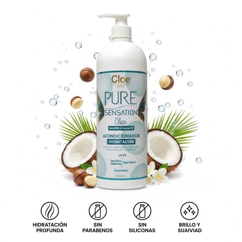 ACONDICIONADOR PURE SENSATION CLEAR CLOE 1000ML - 2