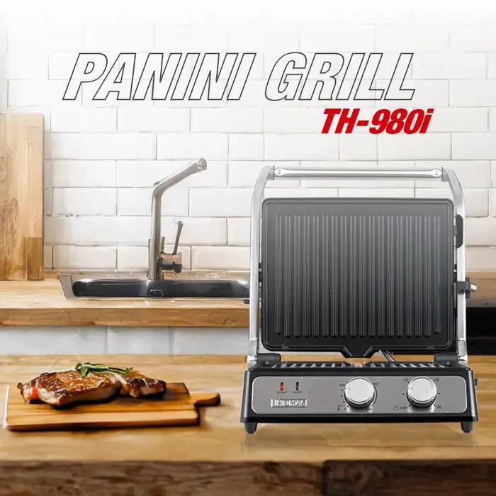 PANINI GRILL 2 EN 1 THOMAS TH-980I- APERTURA 180° - 4